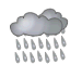 Rain at times heavy